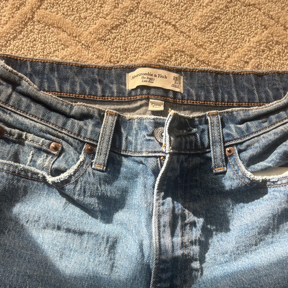 Abercrombie & Fitch Denim - Abercrombie & Fitch Light Blue Denim Pants Curve Love Baggy Low Rise ($50 each)